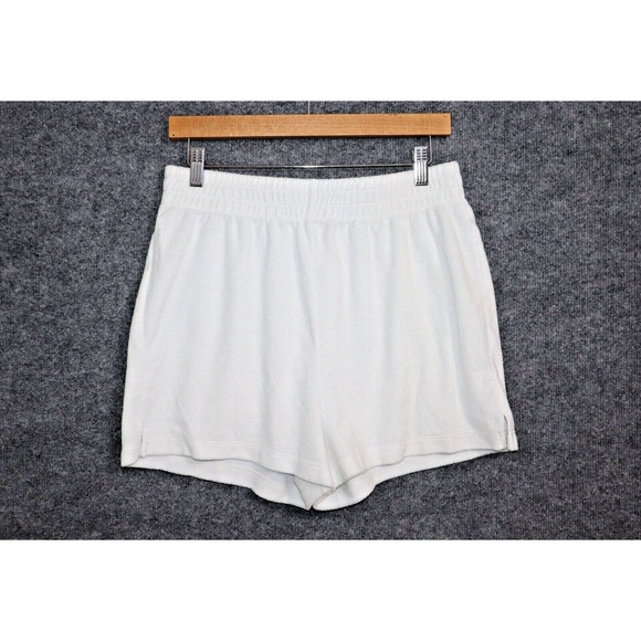 Reformation Pants - Reformation Shorts Women Large White Fiji French Terry 2.5" Relaxed‎ Athleisure